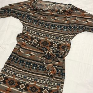 Body Central Ethnic Print Dress